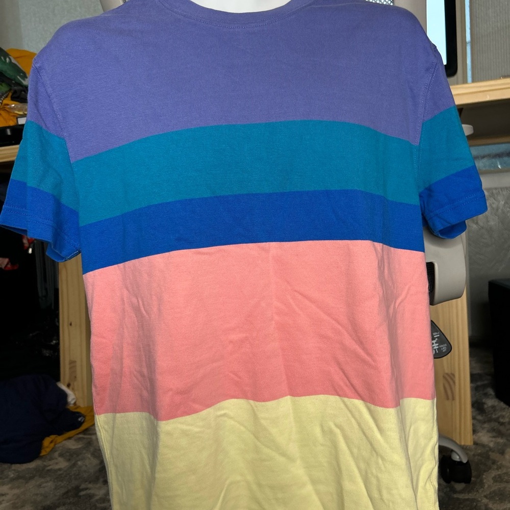 J. Crew Multicolor Striped Short Sleeve Tee